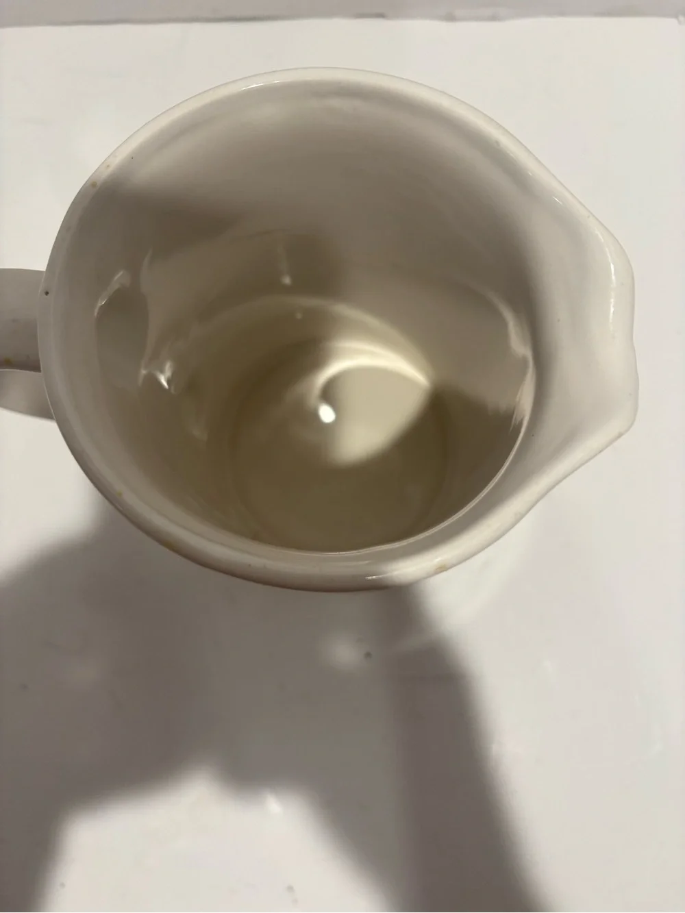 White Ceramic Duck Pitcher
